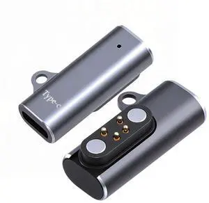 2pcs/lot Magnetic Charging Adapter USB Type-C to Pitch 2.5mm with 4-Pin Terraced Square Contacts Compatible with Bone Conduction Headphone 2pcs/lot Magnetic Charging Adapter USB Type-C to Pitch 2.5mm with 4-Pin Terraced Square Contacts Compatible with Bone Conduction Headphone