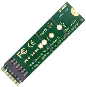 WiFi Riser Card Key-E Wireless Networking Card to M.2 Key-M NVME SSD Adapter Compatible with Wifi6 WIFI7 WiFi Riser Card Key-E Wireless Networking Card to M.2 Key-M NVME SSD Adapter Compatible with Wifi6 WIFI7
