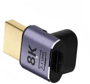 HDMI Male to HDMI 2.1 Female Vertical 90 Degree Down Angled UHD Extension Adapter Support 8K 60hz HDTV HDMI Male to HDMI 2.1 Female Vertical 90 Degree Down Angled UHD Extension Adapter Support 8K 60hz HDTV