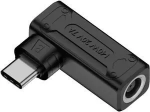 140W 100W DC Jack 7.4x5.0mm Input to USB-C Type-C Angled 90 Degree Power Plug Charge Adapter for Laptop Phone 140W 100W DC Jack 7.4x5.0mm Input to USB-C Type-C Angled 90 Degree Power Plug Charge Adapter for Laptop Phone