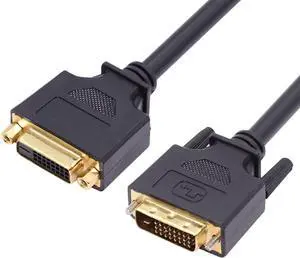 DVI 24+1 Male to Female Extension Cable DVI-D Dual Link Digital Video for Monitor Graphics Card 50cm DVI 24+1 Male to Female Extension Cable DVI-D Dual Link Digital Video for Monitor Graphics Card 50cm