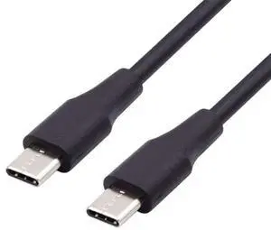 Type-C USB-C Male to Male USB 2.0 Version Data Cable Support PD 65W for Laptop & Phone Black 200cm Type-C USB-C Male to Male USB 2.0 Version Data Cable Support PD 65W for Laptop & Phone Black 200cm