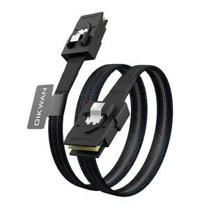 Internal Mini SAS to Mini SAS Cable, SFF8087 36 Pin to SFF8087 36Pin Data Cable Male Cord for Server, Raid Controller, SAS/SATA HBA, Data Storage System-2.6FT Internal Mini SAS to Mini SAS Cable, SFF8087 36 Pin to SFF8087 36Pin Data Cable Male Cord for Server, Raid Controller, SAS/SATA HBA, Data Storage System-2.6FT