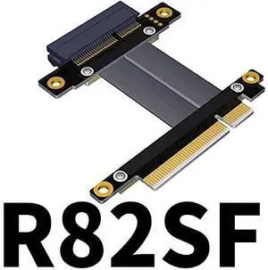 PCI Express 3.0 x8 to x4 Extension Cable 90 180 270 Degree (15cm, R82SR) PCI Express 3.0 x8 to x4 Extension Cable 90 180 270 Degree (15cm, R82SR)