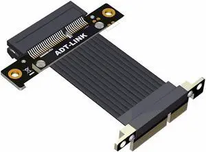 PCI Express 4.0 x4 Extension Riser Cable 90 180 Degree (5cm, R22SF-TL 4.0) PCI Express 4.0 x4 Extension Riser Cable 90 180 Degree (5cm, R22SF-TL 4.0)