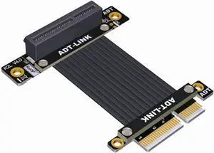 PCI Express 4.0 x4 Extension Riser Cable 90 180 Degree PCI Express 4.0 x4 Extension Riser Cable 90 180 Degree