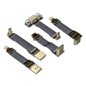 Shielded 2.0 HDMI A Type to Micro HDMI D Type 2K/144hz 4K/60Hz Computer Wire Standard Flat Ribbon Cable (15cm, A2-D2(Male-Male)) Shielded 2.0 HDMI A Type to Micro HDMI D Type 2K/144hz 4K/60Hz Computer Wire Standard Flat Ribbon Cable (15cm, A2-D2(Male-Male))