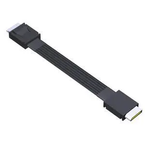 Oculink Cable PCIe 4.0 SFF-8611 4i Male Extension Cable, Flat Ribbon Design, Compatible with Oculink eGPU onexGPU Mini PC (K9934A, 50cm) Oculink Cable PCIe 4.0 SFF-8611 4i Male Extension Cable, Flat Ribbon Design, Compatible with Oculink eGPU onexGPU Mini PC (K9934A, 50cm)