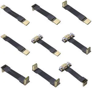 HDMI 2.1 Type-A Male to Type-A Female Flat Cable for FPV Aerial Photography Gopro Camera (30cm, A5-A7(Male-Male)) HDMI 2.1 Type-A Male to Type-A Female Flat Cable for FPV Aerial Photography Gopro Camera (30cm, A5-A7(Male-Male))