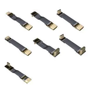 Shielded HDMI 2.0 A-Type to C-Type 2K/144hz 4K/60Hz Computer Wire Standard Flat Ribbon Cable (5cm, A3-C3(Male-Male)) Shielded HDMI 2.0 A-Type to C-Type 2K/144hz 4K/60Hz Computer Wire Standard Flat Ribbon Cable (5cm, A3-C3(Male-Male))