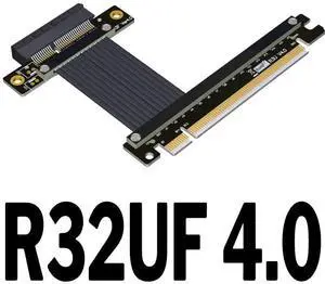PCI Express 4.0 x16 to x4 Extension Cable 90 180 Degree (30cm, R32UL 4.0) PCI Express 4.0 x16 to x4 Extension Cable 90 180 Degree (30cm, R32UL 4.0)