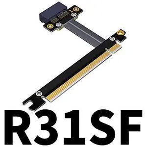 PCI Express 3.0 x16 to x1 Extension Cable 90 180 270 Degree (30cm, R31SF) PCI Express 3.0 x16 to x1 Extension Cable 90 180 270 Degree (30cm, R31SF)
