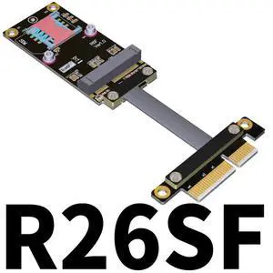 PCIe x4 to mini-PCIe Extension Cable (20cm, R26SF) PCIe x4 to mini-PCIe Extension Cable (20cm, R26SF)