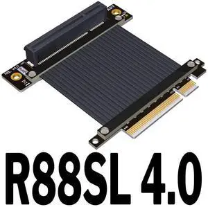 PCIe 4.0 x8 to x8 Extension Cable for Graphics Video Cards Extension (60cm, R88SL-4.0) PCIe 4.0 x8 to x8 Extension Cable for Graphics Video Cards Extension (60cm, R88SL-4.0)