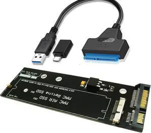 26pin to SATA Adapter with USB3.0/Type C SATA Cable,Compatible with SSD from MacBook Air Pro 2012 Year (NOT fit SSD from 2013-2015 Year) 26pin to SATA Adapter with USB3.0/Type C SATA Cable,Compatible with SSD from MacBook Air Pro 2012 Year (NOT fit SSD from 2013-2015 Year)