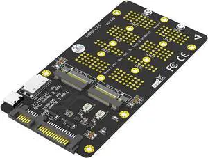 Combo M.2 NVMe SSD to Oculink SFF-8611/8612,NGFF SATA to SATA Adapter Card Combo M.2 NVMe SSD to Oculink SFF-8611/8612,NGFF SATA to SATA Adapter Card