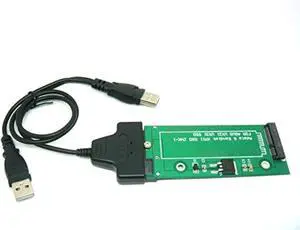 18Pin to SATA Adapter with USB SATA Cable, Compatible with Sandisk SDSA5JK ADATA XM11 SSD from Asus UX31 UX21 18Pin to SATA Adapter with USB SATA Cable, Compatible with Sandisk SDSA5JK ADATA XM11 SSD from Asus UX31 UX21