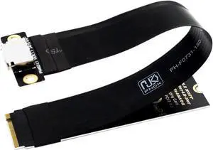 M.2 M-Key 2230/42/80 to Oculink SFF-8612 SFF-8611 Adapter Card with Flexible Cable 15cms M.2 M-Key 2230/42/80 to Oculink SFF-8612 SFF-8611 Adapter Card with Flexible Cable 15cms