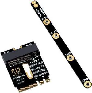 M.2 (NGFF) 2230 2242 2280 NVME SSD to M2 A/E Key Port Card (Only Provide PCIe 1X Lane) M.2 (NGFF) 2230 2242 2280 NVME SSD to M2 A/E Key Port Card (Only Provide PCIe 1X Lane)