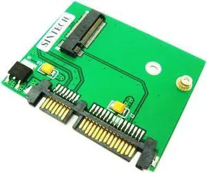 NGFF M.2 BM Key SSD to Half Slim SATA Adapter Card NGFF M.2 BM Key SSD to Half Slim SATA Adapter Card
