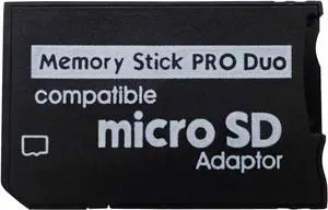 Micro SD to PSP Memory Stick PRO Duo MagicGate Adapter Card,Compatible with Sony PlayStation Portable/Camera/Handycam Micro SD to PSP Memory Stick PRO Duo MagicGate Adapter Card,Compatible with Sony PlayStation Portable/Camera/Handycam