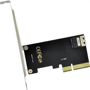 SFF-8654 Slimline SAS to PCI-e 4X Adapter Card, Support U.2 SFF-8639 PCIe SSD by Cable SFF-8654 Slimline SAS to PCI-e 4X Adapter Card, Support U.2 SFF-8639 PCIe SSD by Cable