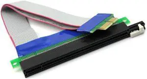 Flexible PCI Express X1 to X16 Riser Cable 25cms Flexible PCI Express X1 to X16 Riser Cable 25cms