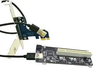 PCI-e Express X1 to Single PCI Riser Extender Card with 60cm Cable | With Low Profile Bracket,Chipset: ASM1083,Support PCI Lan/USB/serial/Parallel Card PCI-e Express X1 to Single PCI Riser Extender Card with 60cm Cable | With Low Profile Bracket,Chipset: ASM1083,Support PCI Lan/USB/serial/Parallel Card