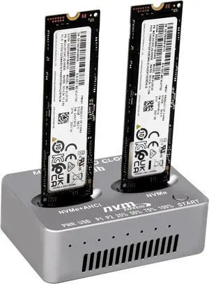 M2 NVMe Duplicator, Dual-Bay Offline Cloner, USB C to M.2 20Gbps Docking Station, M.2 PCIe AHCI SSD Reader for Both (M Key, B+M Key) NGFF SSD Enclosure (Need Extra AC/PD Power) M2 NVMe Duplicator, Dual-Bay Offline Cloner, USB C to M.2 20Gbps Docking Station, M.2 PCIe AHCI SSD Reader for Both (M Key, B+M Key) NGFF SSD Enclosure (Need Extra AC/PD Power)