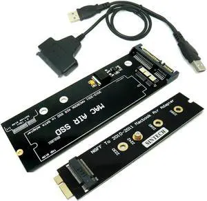 18pin to SATA Adapter with USB SATA Cable and M.2 SATA Upgrade Card, Compatible with 2010-2011 Year MacBook AIR 18pin to SATA Adapter with USB SATA Cable and M.2 SATA Upgrade Card, Compatible with 2010-2011 Year MacBook AIR