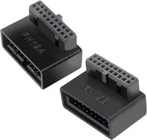 USB 3.0 20pin Male to Female Extension Adapter Card Angled(2pcs Pack) USB 3.0 20pin Male to Female Extension Adapter Card Angled(2pcs Pack)