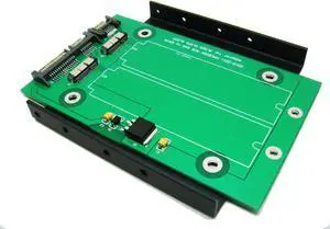 Dual 18-Pin to SATA Adapter with 3.5" Bracket for SSD from 2010-2011 MacBook AIR A1369 A1370 A1377 Dual 18-Pin to SATA Adapter with 3.5" Bracket for SSD from 2010-2011 MacBook AIR A1369 A1370 A1377