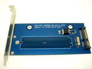 6+12 Pin to SATA Adapter Card with Bracket for 2010-2011 MacBook AIR A1369 A1370 A1377 SSD 6+12 Pin to SATA Adapter Card with Bracket for 2010-2011 MacBook AIR A1369 A1370 A1377 SSD