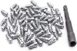 Screw Tire Studs, 15mm Anti-Slip Anti-ice Snow Spikes for Car/ATV/SUV/MO-TOrbike/MO-TOrcycle/Forklift/Mini-Loader/Garden Tractors/Racing Car and Other Vehicles with Installation Tool 200pcs Screw Tire Studs, 15mm Anti-Slip Anti-ice Snow Spikes for Car/ATV/SUV/MO-TOrbike/MO-TOrcycle/Forklift/Mini-Loader/Garden Tractors/Racing Car and Other Vehicles with Installation Tool 200pcs