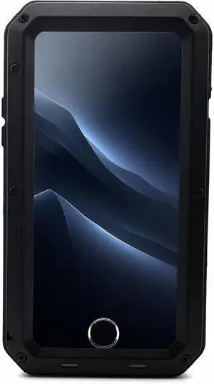 for iPhone 8 Case,iPhone 7 Case, 360 Full Body Protective Cover Heavy Duty Shockproof Tough Armour Aluminum Metal Case with Silicone Built-in Screen Protector for iPhone 7/8/SE - Black for iPhone 8 Case,iPhone 7 Case, 360 Full Body Protective Cover Heavy Duty Shockproof Tough Armour Aluminum Metal Case with Silicone Built-in Screen Protector for iPhone 7/8/SE - Black