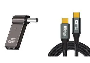 + 3.3 ft 100W 3.2 Gen 2 C to C Cable + 3.3 ft 100W 3.2 Gen 2 C to C Cable