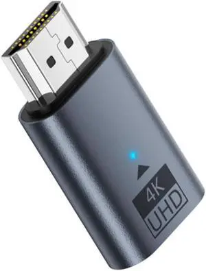 Virtual Display Adapter 4K HDMI 1.4 Male to Female Extension DDC EDID Dummy Plug Headless Ghost Emulator HDTV Compatible with Remote Desktop Laptop Blue (4K@60Hz) Virtual Display Adapter 4K HDMI 1.4 Male to Female Extension DDC EDID Dummy Plug Headless Ghost Emulator HDTV Compatible with Remote Desktop Laptop Blue (4K@60Hz)