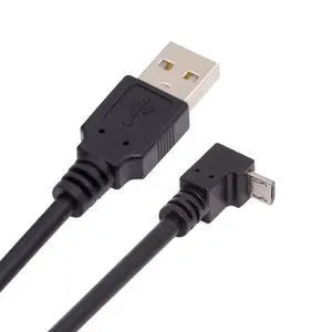 Up Angle 90 Degree Micro USB Type-B 5Pin to USB 2.0 Type-A Data 480Mbps Charge Cable Compatible with Computer Phone Tablet Camera (3.3ft/100cm) Up Angle 90 Degree Micro USB Type-B 5Pin to USB 2.0 Type-A Data 480Mbps Charge Cable Compatible with Computer Phone Tablet Camera (3.3ft/100cm)