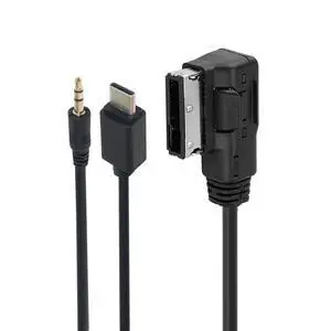 Media Port in AMI MDI to USB-C Type-C Male AUX Flash Drive Adapter Power Cable 30cm Compatible with 3G MMI System Car VW Audi Serial 2014 A4 A6 Q5 Q7 Media Port in AMI MDI to USB-C Type-C Male AUX Flash Drive Adapter Power Cable 30cm Compatible with 3G MMI System Car VW Audi Serial 2014 A4 A6 Q5 Q7