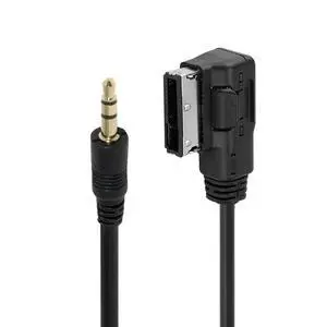 Media Port in AMI MDI to 3.5mm Audio Male AUX Sound Flash Drive Adapter Cable 30cm Compatible with 3G MMI System Car VW Audi Serial 2014 A4 A6 Q5 Q7 Media Port in AMI MDI to 3.5mm Audio Male AUX Sound Flash Drive Adapter Cable 30cm Compatible with 3G MMI System Car VW Audi Serial 2014 A4 A6 Q5 Q7