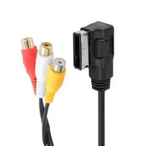 Media Port in AMI MDI to 3 RCA Audio Video Female AUX Sound Music Adapter Cable 30cm Compatible with 3G MMI System Car VW Audi Serial 2014 A4 A6 Q5 Q7 Media Port in AMI MDI to 3 RCA Audio Video Female AUX Sound Music Adapter Cable 30cm Compatible with 3G MMI System Car VW Audi Serial 2014 A4 A6 Q5 Q7