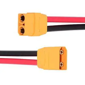 XT90 Power Connector Male to Female 10AWG Extension Cable High Current Compatible with RC Battery Quadcopter Multirotor Portable Charge Station Solar Panel (50cm) XT90 Power Connector Male to Female 10AWG Extension Cable High Current Compatible with RC Battery Quadcopter Multirotor Portable Charge Station Solar Panel (50cm)
