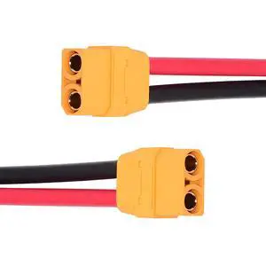 XT90 Power Connector Female to Female 10AWG Extension Cable High Current Compatible with RC Battery Quadcopter Multirotor Portable Charge Station Solar Panel (50cm) XT90 Power Connector Female to Female 10AWG Extension Cable High Current Compatible with RC Battery Quadcopter Multirotor Portable Charge Station Solar Panel (50cm)