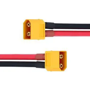 XT60 Power Connector Male to Male 12AWG Extension Cable High Current Compatible with Quadcopter Multirotor RC Battery Portable Charge Station Solar Panel (50cm) XT60 Power Connector Male to Male 12AWG Extension Cable High Current Compatible with Quadcopter Multirotor RC Battery Portable Charge Station Solar Panel (50cm)