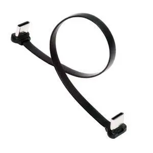 90 Degree Dual Angled USB-C Type C to USB-C Ultra Slim Flat Power USB2.0 Data Cable Angled Connector 65W Fast Charge Compatible with Laptop Tablet Phone (200mm) 90 Degree Dual Angled USB-C Type C to USB-C Ultra Slim Flat Power USB2.0 Data Cable Angled Connector 65W Fast Charge Compatible with Laptop Tablet Phone (200mm)