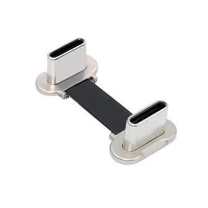90 Degree Dual Angled Ultra Slim Flat USB-C Type C to USB-C Power USB2.0 Data Cable 65W Fast Charge Compatible with Laptop Tablet Phone (20mm) 90 Degree Dual Angled Ultra Slim Flat USB-C Type C to USB-C Power USB2.0 Data Cable 65W Fast Charge Compatible with Laptop Tablet Phone (20mm)