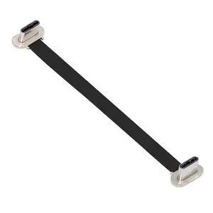 90 Degree Dual Angled Ultra Slim Flat USB-C Type C to USB-C Power USB2.0 Data Cable 65W Fast Charge Compatible with Laptop Tablet Phone (70mm) 90 Degree Dual Angled Ultra Slim Flat USB-C Type C to USB-C Power USB2.0 Data Cable 65W Fast Charge Compatible with Laptop Tablet Phone (70mm)