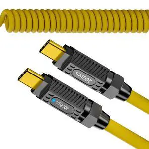 Stretch Coiled USB-C USB4 Cable 20Gbps Data 140W 8K Video Compatible with Gaming Keyboard Mouse Type-C Male to Male Cable (1.8m) Stretch Coiled USB-C USB4 Cable 20Gbps Data 140W 8K Video Compatible with Gaming Keyboard Mouse Type-C Male to Male Cable (1.8m)