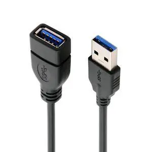 Straight Connector USB 3.0 Male to Female Type-A Extension Cable Super Speed 90 Degree Connector Compatible with Tight Spaces HDTV Desktop Laptop Gaming (16cm) Straight Connector USB 3.0 Male to Female Type-A Extension Cable Super Speed 90 Degree Connector Compatible with Tight Spaces HDTV Desktop Laptop Gaming (16cm)