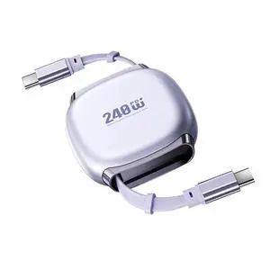 Retractable Stretch Coiled USB-C Type-C Cable Male to Male 480Mbps USB2.0 Version240W Compatible with Laptop Phone Tablet Type-C Male to Male Cable Power & Data (Purple 100cm) Retractable Stretch Coiled USB-C Type-C Cable Male to Male 480Mbps USB2.0 Version240W Compatible with Laptop Phone Tablet Type-C Male to Male Cable Power & Data (Purple 100cm)